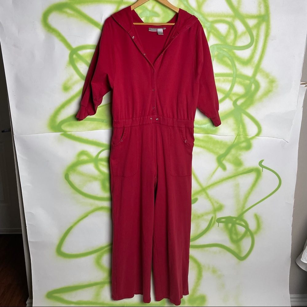 Vintage one piece sweatsuit so cute needs a new drawstring for waist cinch
